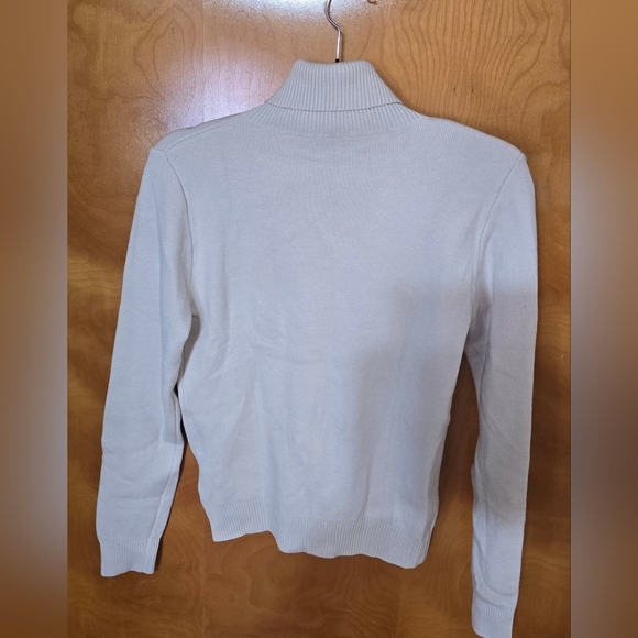 SweatyRocks Y2k Women's Basic Mock Turtleneck Long Sleeve Pullover Ribbed Large - Picture 2 of 8